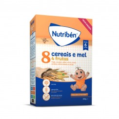 Nutribn Pappa Non Lattosa 8 Cereali e Miele 4 Frutti 250g +6M