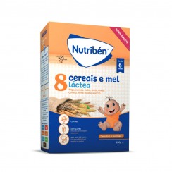 Nutribn Pappa Lattosa 8 Cereali e Miele 250g +6M